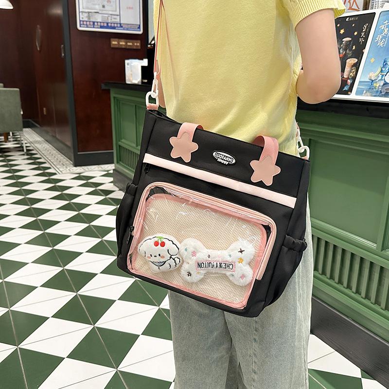 Large Capacity Student Class Bag Women's Shoulder Crossbody Bag