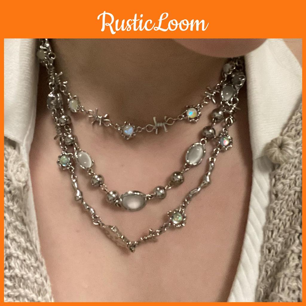 Arrival Elegant New Alloy Moonstone Starry Choker Necklace For Women With Design Geometric