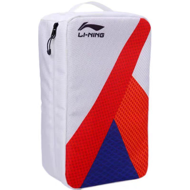 

Li Ning Table Tennis Shoes Sports Bag Portable Regular Fabric Storage Bag Unisex Shoes White Red ABJS027-1 White/Red