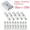 Heavy Duty Copper Terminals Connector 10 Pack Up To 600 Volts Perfect For Battery Connections Forklifts And More!