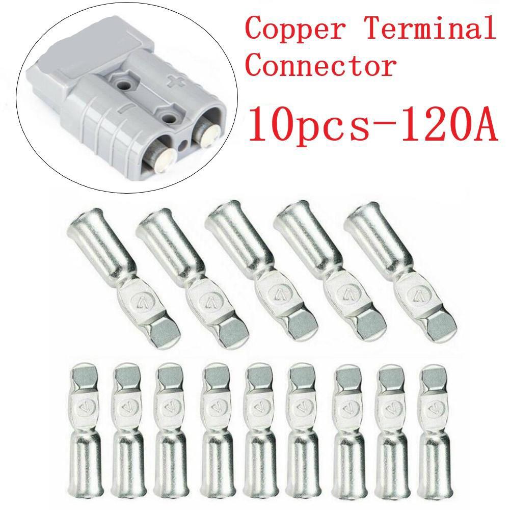 Heavy Duty Copper Terminals Connector 10 Pack Up To 600 Volts Perfect For Battery Connections Forklifts And More!