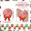 Peppermint Christmas Tree Ornaments Colorful Peppermint Wood Ornaments Lollipop Candy Christmas Ornaments
