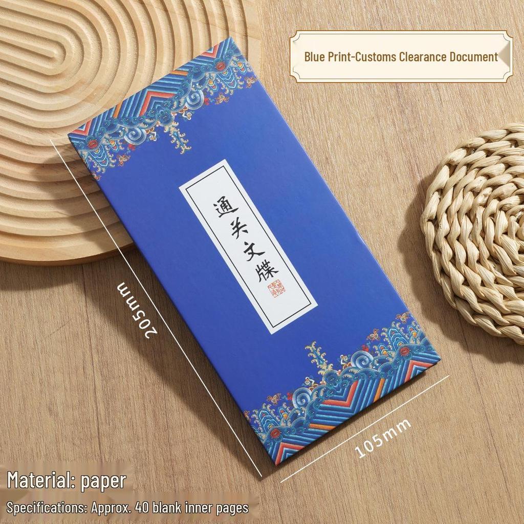 Travel Check-in Accordion Stamp Book: Palace Style Series for Passport & Documents