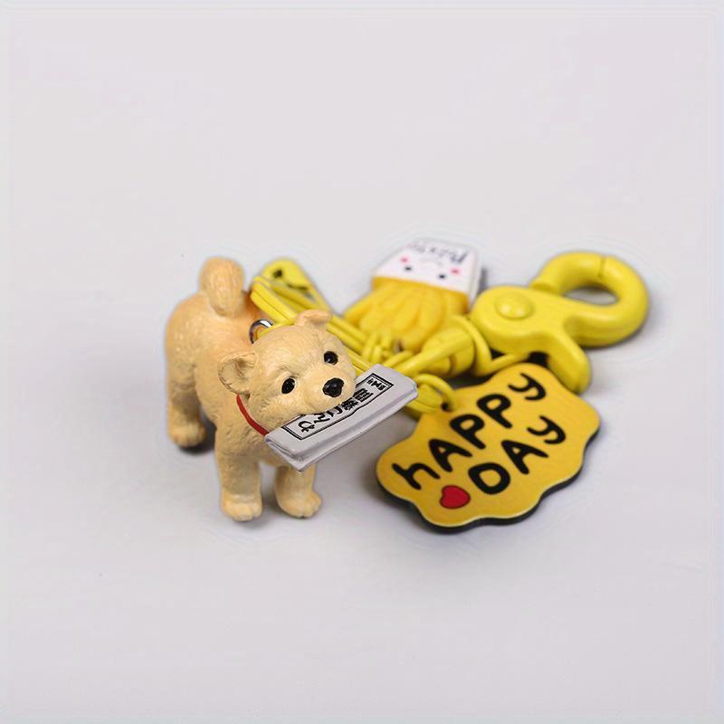Štěně Řetízek Klíčenka na auto Dámský Pryskyřice Párový Kroužek na klíče Přívěsky na školní tašku Doplňky k peněžence Popruh na kabelku