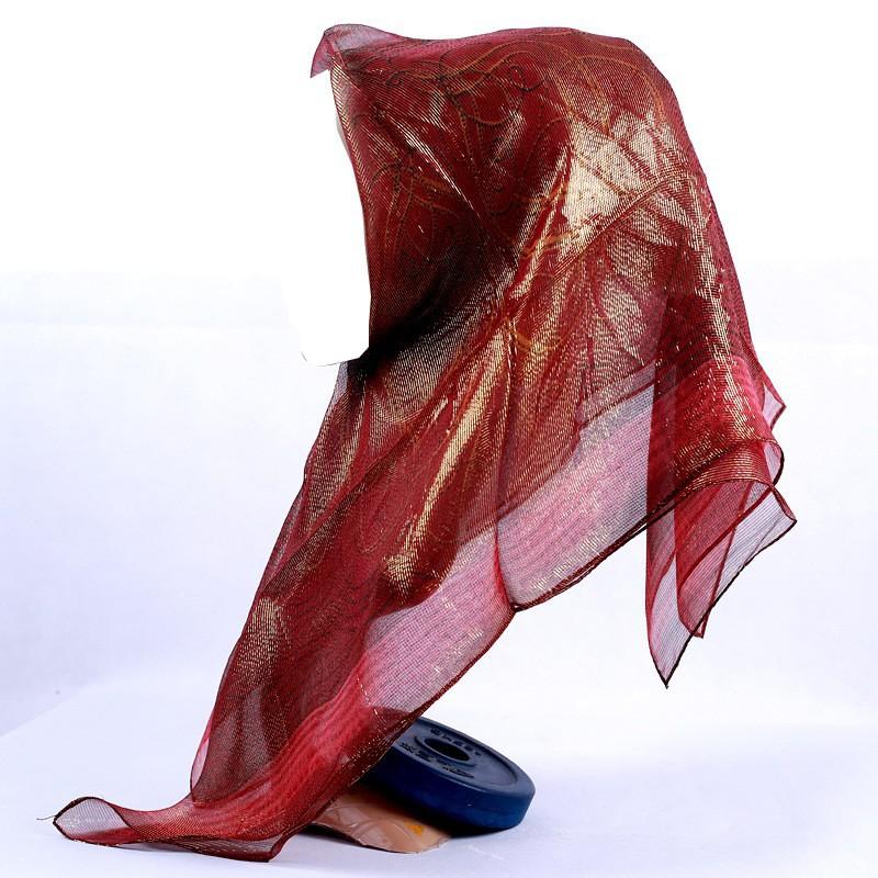 Womens Floral Print Scarf Headwrap Lightweight Silk Square Shawl Modest Fashion Accessory