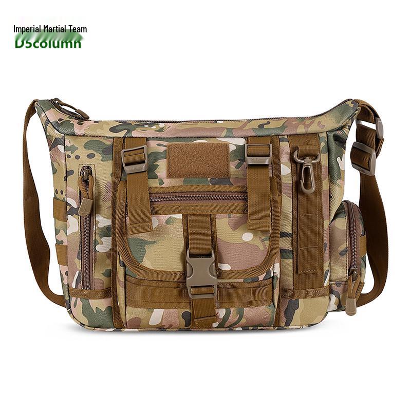 Men's Camouflage MOLLE Single Shoulder Laptop & Crossbody Bag - Fits iPad 3 & A4 Books