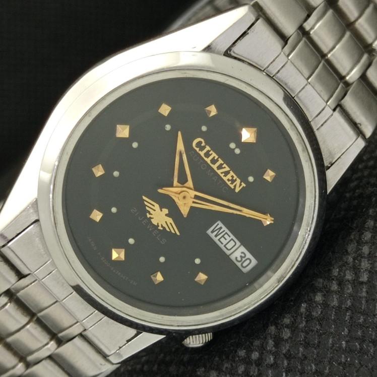 

USED VINTAGE CITIZEN AUTO 8200 JAPAN MENS ORIGINAL DIAL WATCH 608j-a317141-9 SKU608j-a317141
