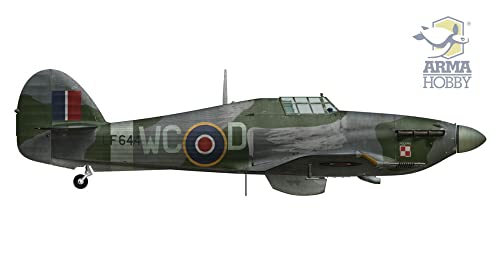 Arma Hobby 1/48 Scale Royal Air Force Hawker Hurricane Mk.2c Plastic Model Kit ADL40004