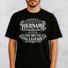Custom Name Legend T Shirt, Personalized Myth Shirt, Your Name Is The Legend Gift For Him