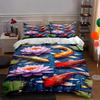 Koi Fish Pond. Bedding Duvet Cover Sets Duvet Covers Pillowcases Gifts (1 * Duvet Cover 2 * Pillowcases, Without Duvet Insert)