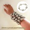 Large Coarse Ball Bead Bracelet 20mm Beaded Link Chain New Stackable Bracelet  Women's Accessories