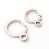 Stainless Steel Key Ring | Spring Hanging Buckle, Outdoor Hook, Backpack and Waist Buckle, Silvery Color