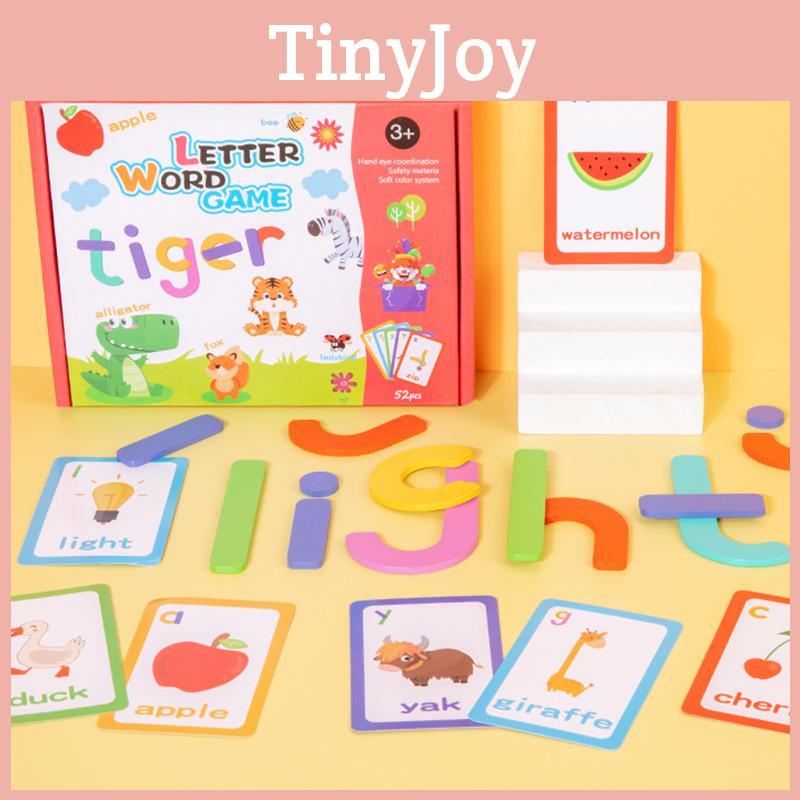 Alphabet Card English Word Matching Game Toy For Preschool Kids Learning Games