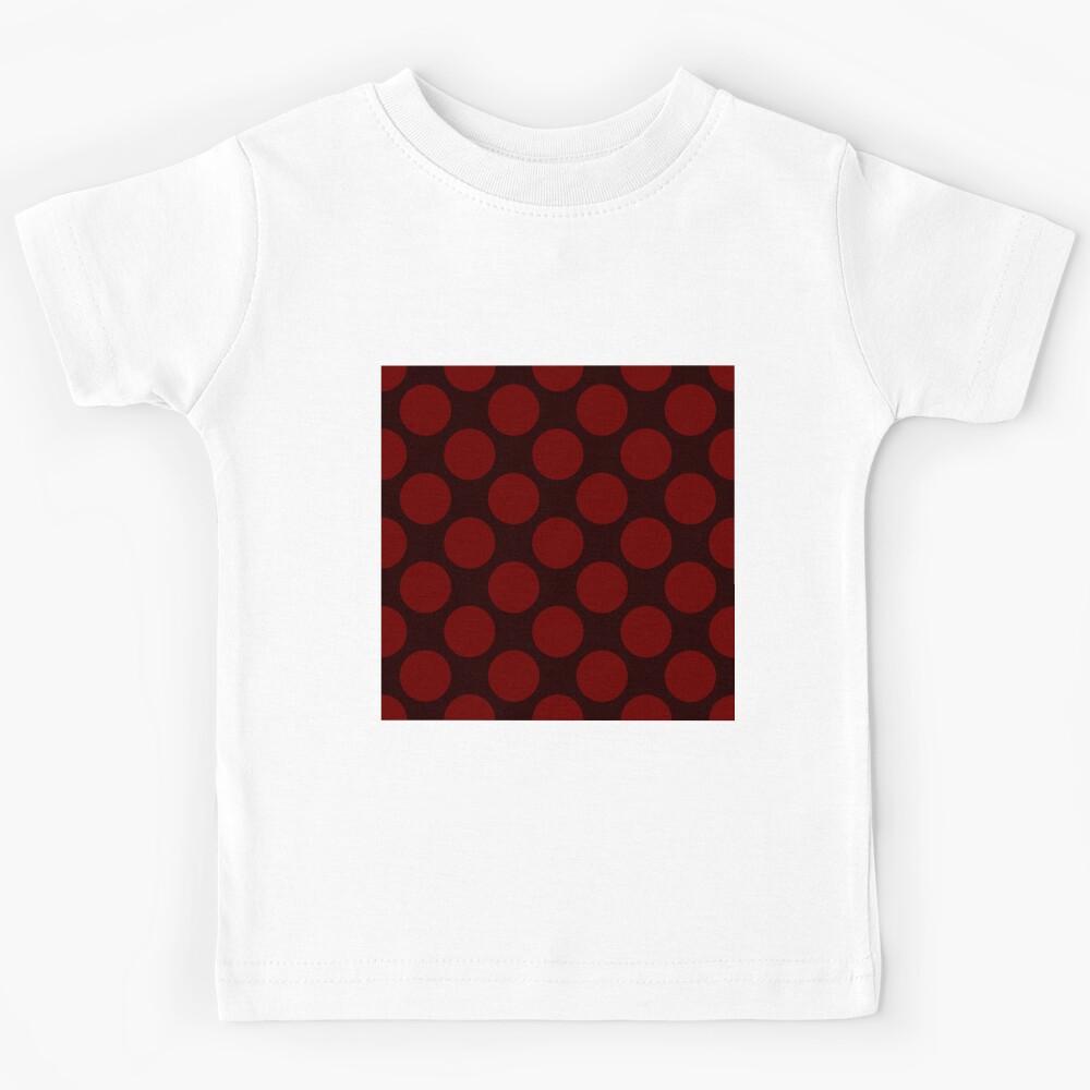 RED Polka Dot Classic Retro pattern Kids T-Shirt 150