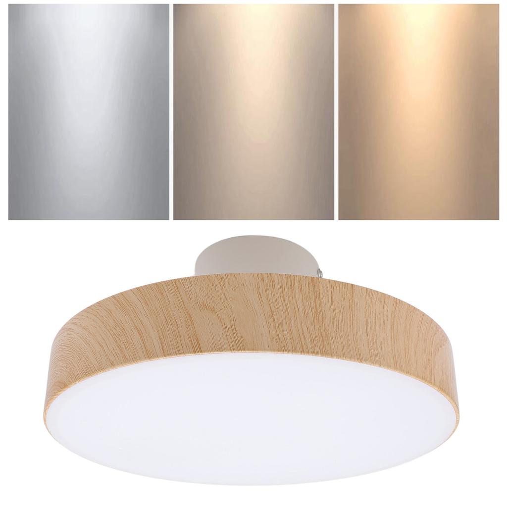 Modern LED Ceiling Light Minimalist Round Ceiling Lamp Fixture with Remote 3 Color Temperature Stepless Dimming for Living Room Bedroom Laundry Room