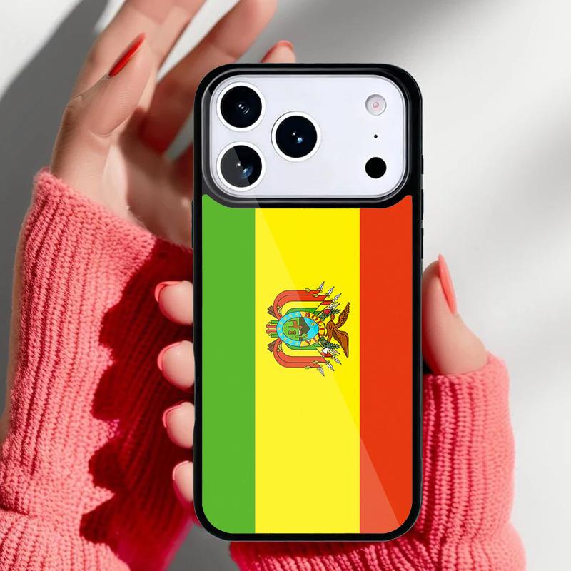 Bolivia Flag Phone Case for iPhone 17 16 15 14 13 Pro Max Back Cover for 12 11 Pro Coque