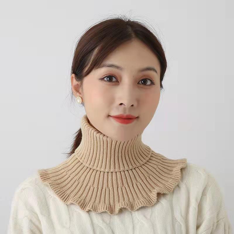 

Protect the Cervical Spine to Keep Warm and Cold All-match Knitted Fake Collar