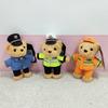 Cute Polices Bear Keychain Charm Unique Polices Bear Key Chain Soft Plush Keyrings Bag Decoration for Everyday Use
