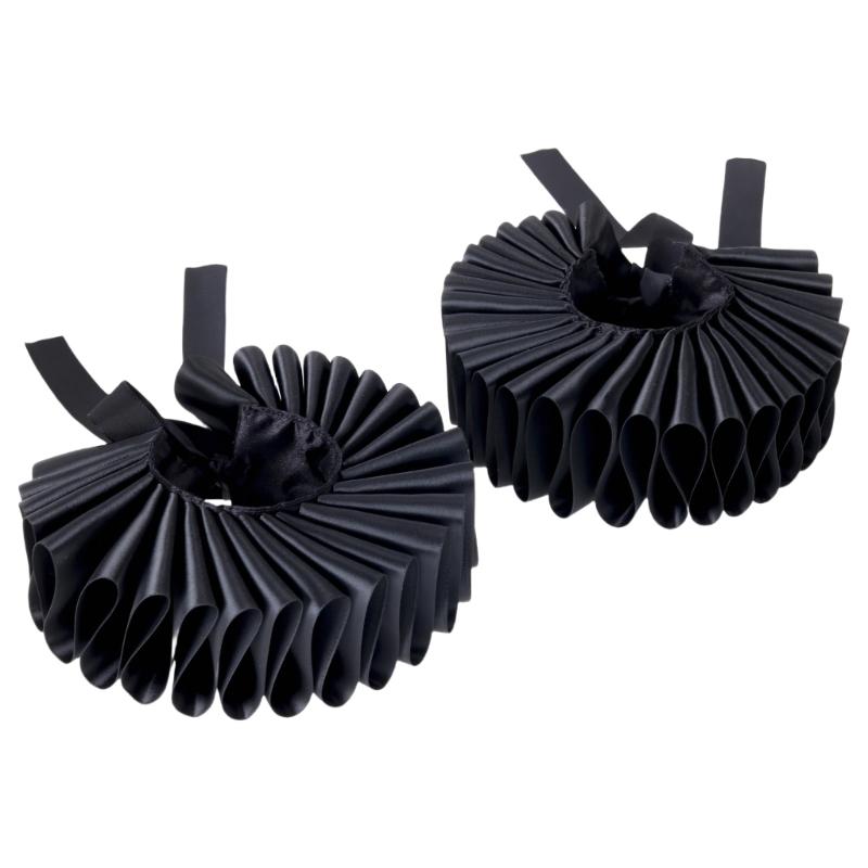 Victorian Ruffled Wrist Wrap Wristband For Historical Reenactment And Role Play Victorian Costume Enhancement