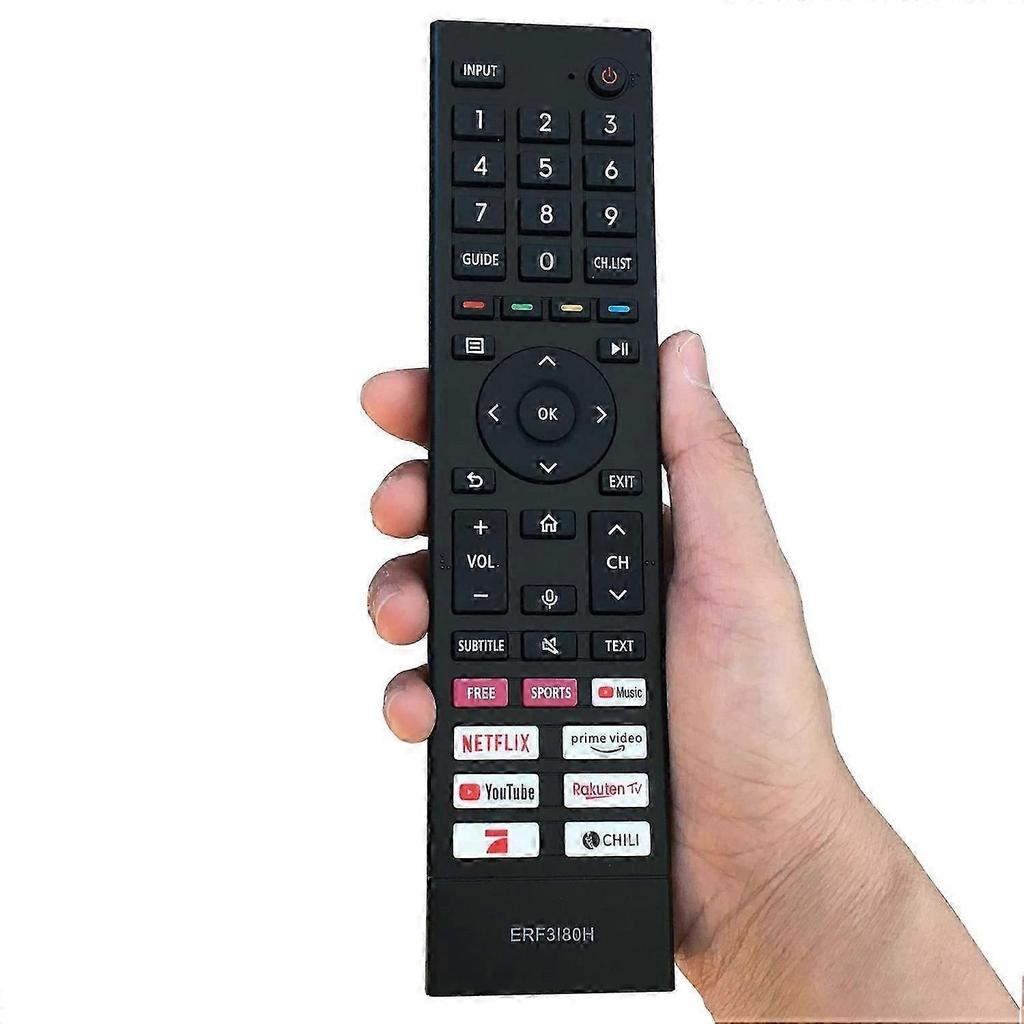 ERF3I80H Para Televisión Hisense Mando a Distancia de Plástico Mando a Distancia de Repuesto para TV