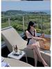 Japanese & Korean Women's Slimming Triangle One-Piece Swimsuit 2023 - New Style, Tummy Control, Conservative Design for Hot Springs
