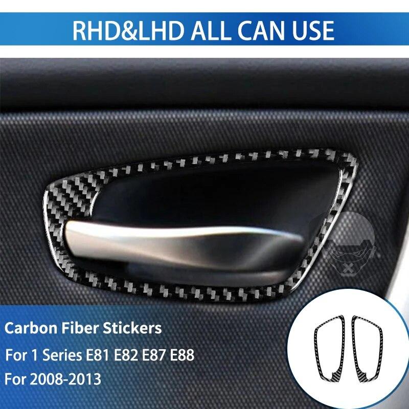 Pentru BMW Seria 1 E81 E82 E87 E88 2008-2013 Trim de schimbător de viteze Autocolant din fibră de carbon Cutie de viteze Interior Carcasa panoului consolă centrală