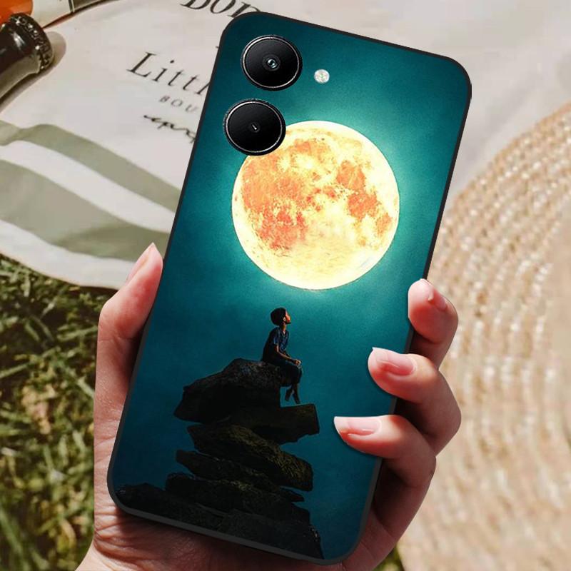 Etui do Realme 10 4G Czarne Miękki Silikon Odporne na Wstrząsy Pokrowiec do Telefonów Realme 10 2022 Realme10 C33 C 33 4G Ochronne Fundas
