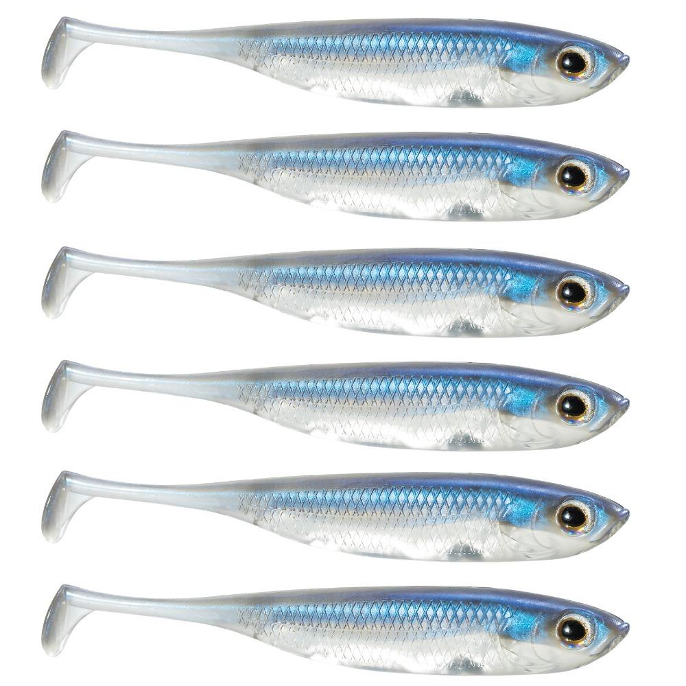 5PCS Vivid Silicone Fishing Soft Lures 10cm 8 Colors Artificial Lures Soft Fishing Jig Lure Fishing