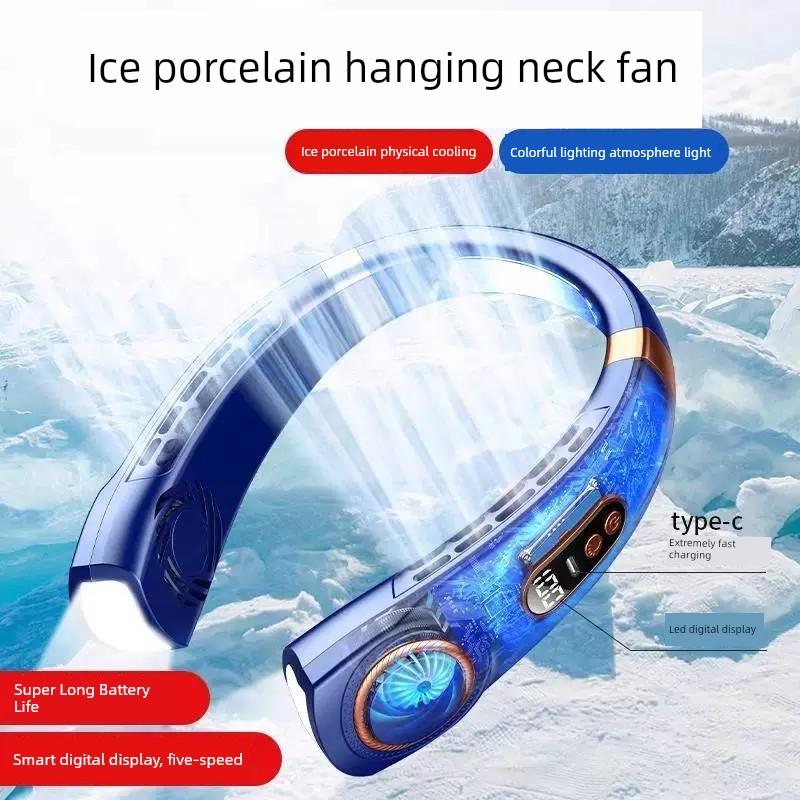 Hanging Neck Fan Bladeless Portable Cooling 2026 New Model Personal Mini USB Electric Fan Rechargeable with Long Battery Life