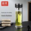 FUGUANG G2116 Double-Layer Glass Tea Infuser Water Bottle
