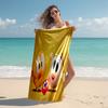 Proof Beach Towel with T'es Ou Chicky Pattern - Soft,absorbent,quick-drying,machine Washable - Perfect for Swimming,camping,bathing