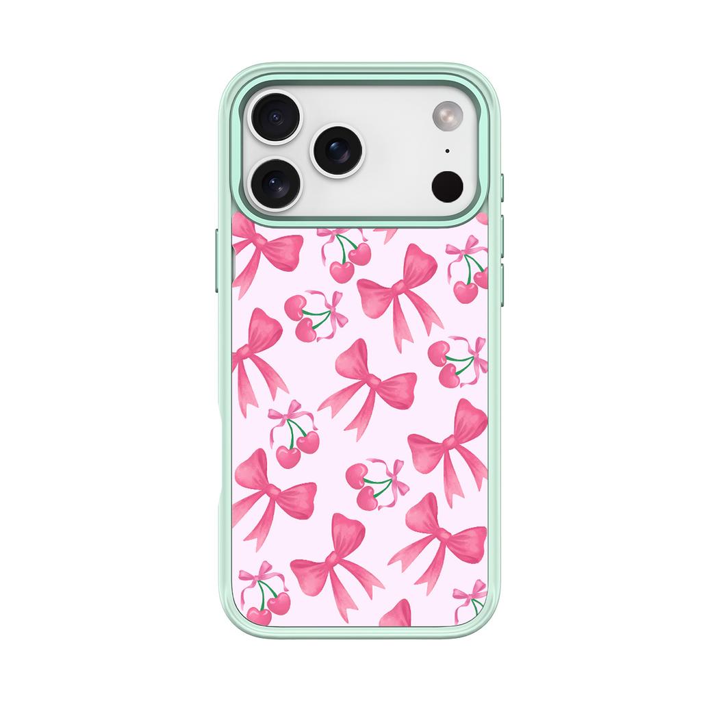 Applicable to Apple 17pro mobile phone case, advanced sense 16 replaceable back plate 15promax magnetic mobile phone case, cherry powder.