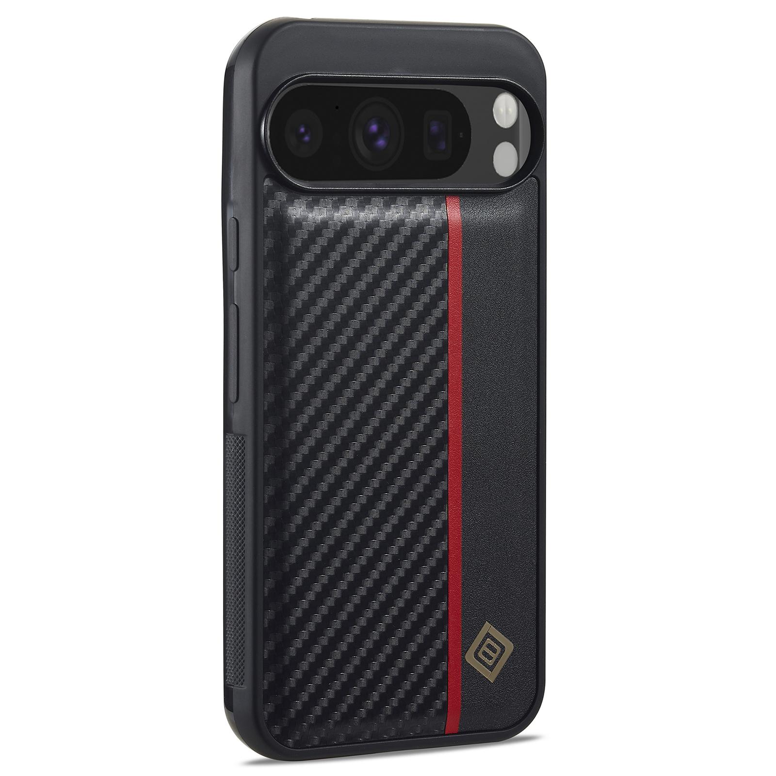 

LC.IMEEKE For Google Pixel 9 Case Leather+TPU+EVA Phone Cover A