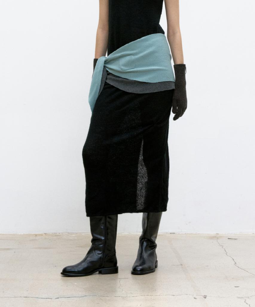 Kueoumeon Wool Layered Knit (Gray)