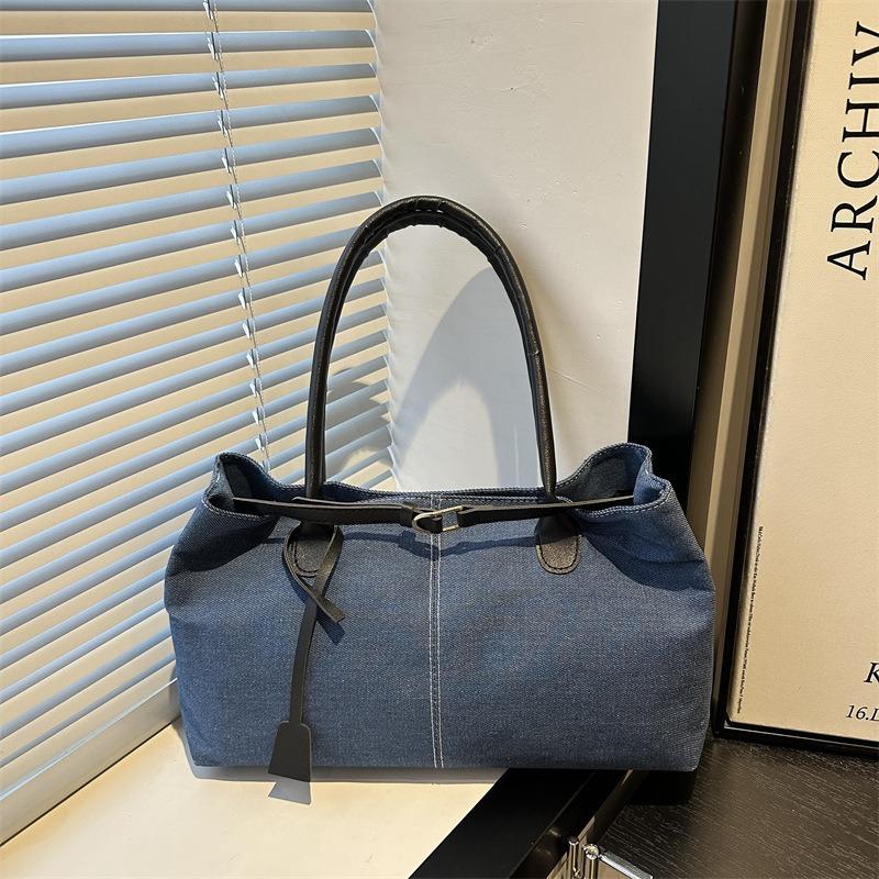 Bag women's autumn and winter new niche retro suede underarm tote bag large capacity commuter shoulder