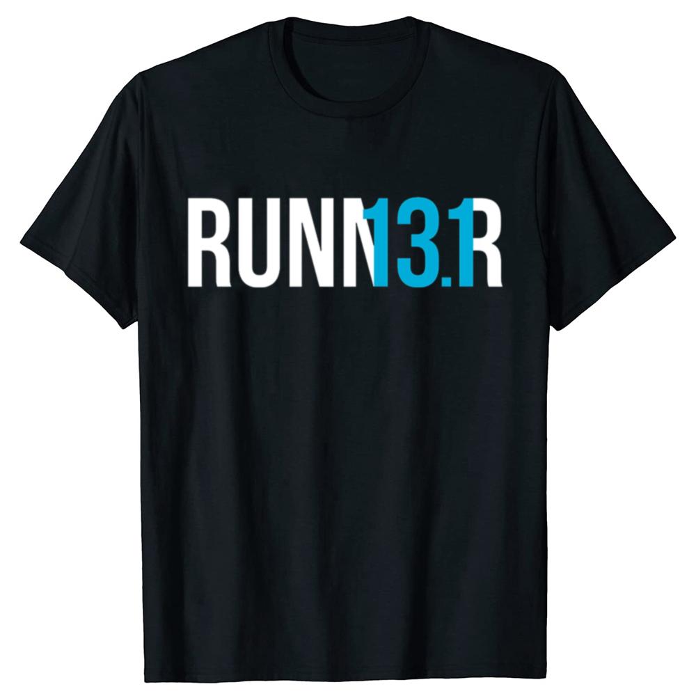 

Funny Half Marathon Runner Gift 13 Graphic T-shirts Men Fashion Casual Tshirt 100% Cotton Loose Oversized T Shirt Summer - Me... S разноцветный