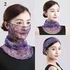 Summer Thin Anti-UV Scarf Women Driving Riding Chiffon Neck Collar Scarf Multi-Function UV Protection Mask Sunscreen For Face