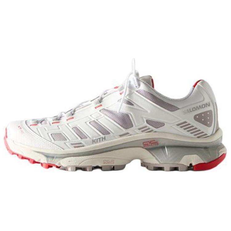 

Kith X Salomon XT-4K Удобные Универсальные Низкие Повседневные Кроссовки для Городских Поездок и Бега Унисекс кроссовки Белый Серый 477718 41⅓