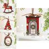 Christmas Vintage Resin Tree Ornaments With Bell Decorations For Holiday Decor