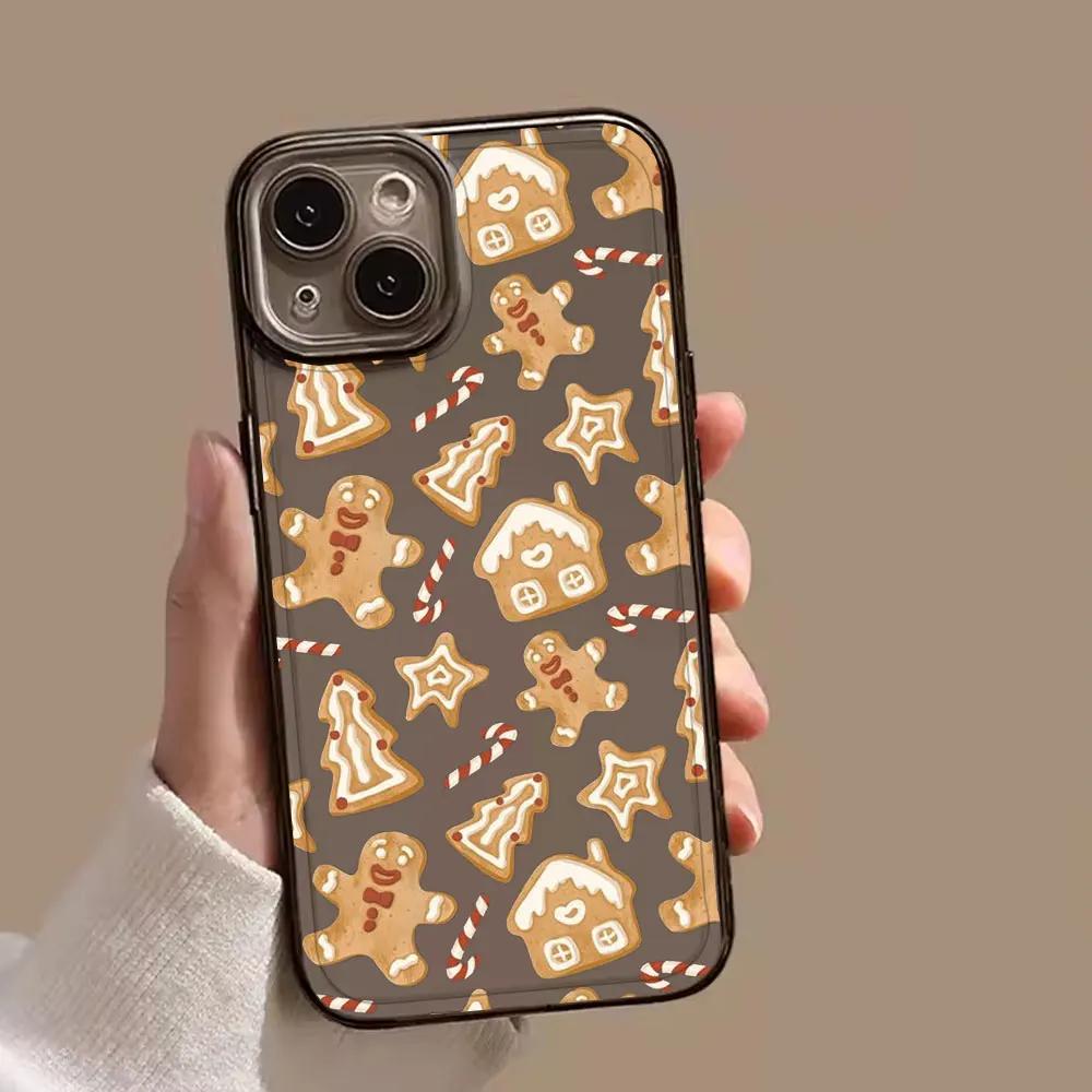 Merry Christmas Snowman Phone Case For iPhone 15 11 12 14 13 Pro Max Mini Plus XSM XR SE 7 8 Navidad Noel Elk Mobile Phone Cover