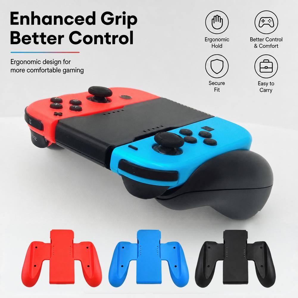 Comfort Controller Grip Holder for Nintendo Switch & Switch OLED Joy-Con, Plastic Gamepad Handle Bracket Accessories