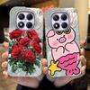 Bunter Farbverlauf Weiß Schmetterling Leopard Love Print Für Xiaomi Redmi Note 14 Pro 5G Handyhüllen Abdeckung Weiche Silikon Bumper Harte PC Rückseite