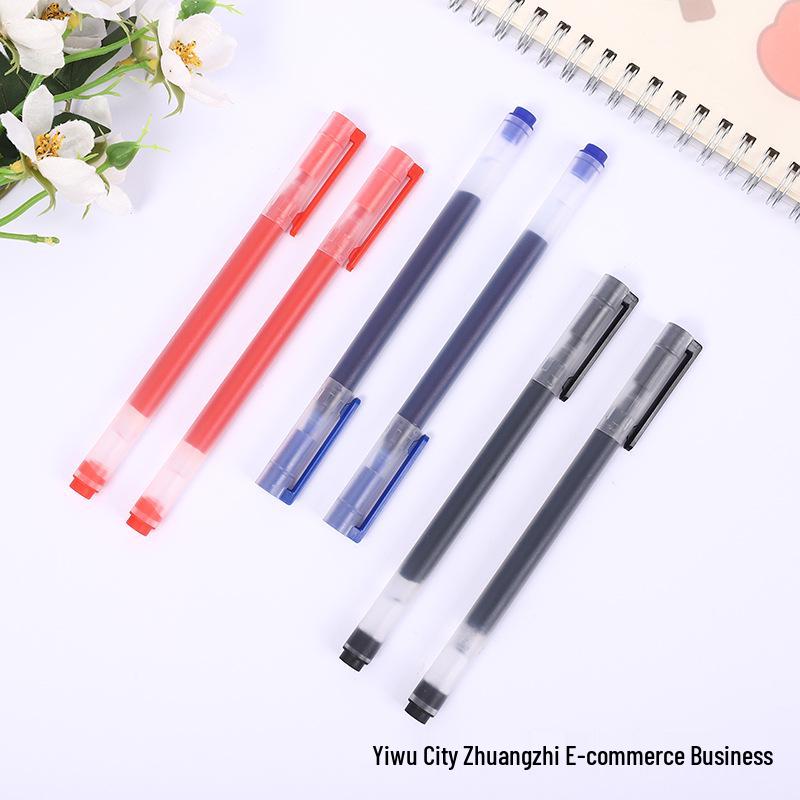 Large Capacity Bullet-Shaped 0.5mm Disposable Pen for Exams and Office Use