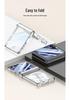 Samsung Z Flip 8 Case: Transparent, Magnetic, Wireless Charging, Soft Airbag Design, Solid Color.