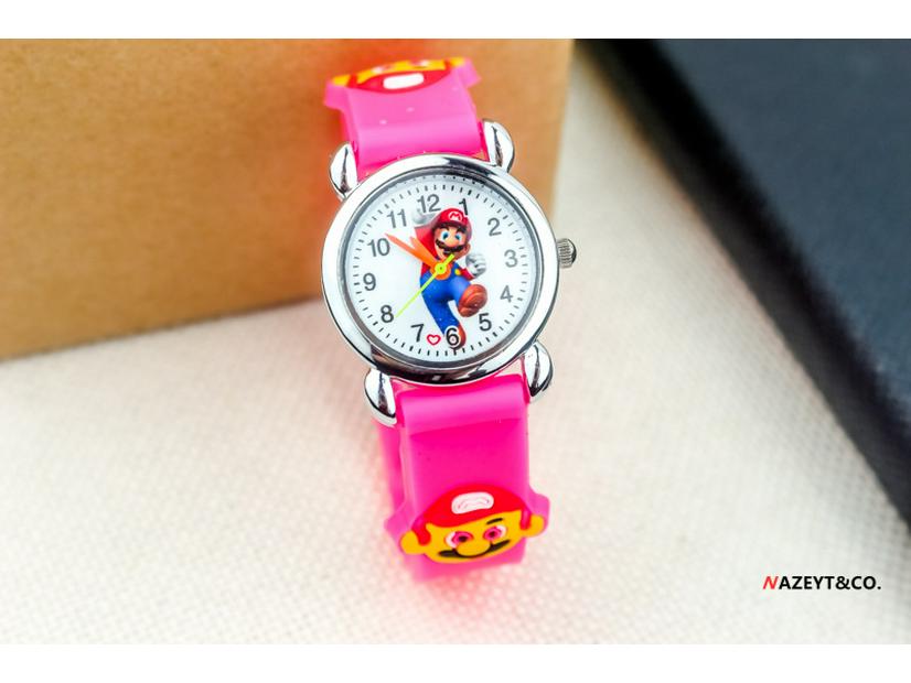 3D Silicone Cartoon Quartz Watch for Kids
