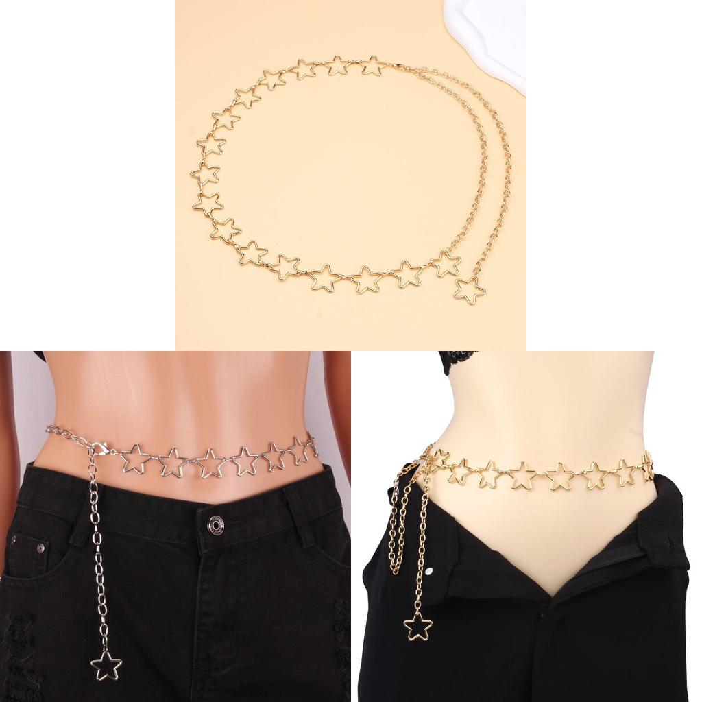 Fashion Star Pattern Body Chain With Alloy Material For Women Casual Wear