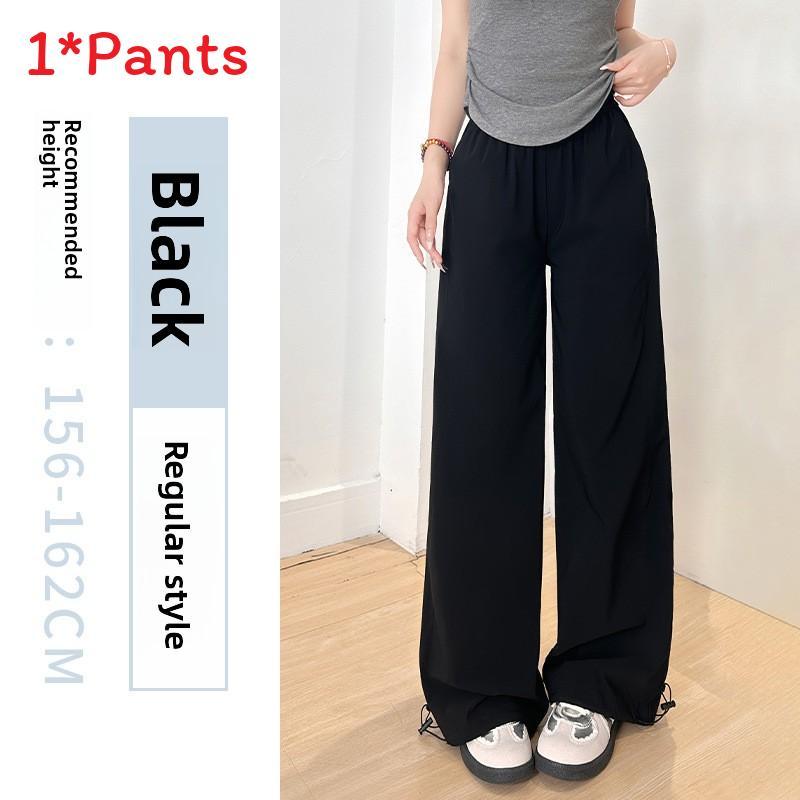 American Style Work Pants For Women With High Waist Loose Fit Breathable Fabric For Casual Daily Wear
