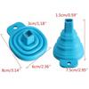 Dispense Stretch Creative Necessities Kitchen Liquid Silicone Folding Funnel Collapsible Oil Leak