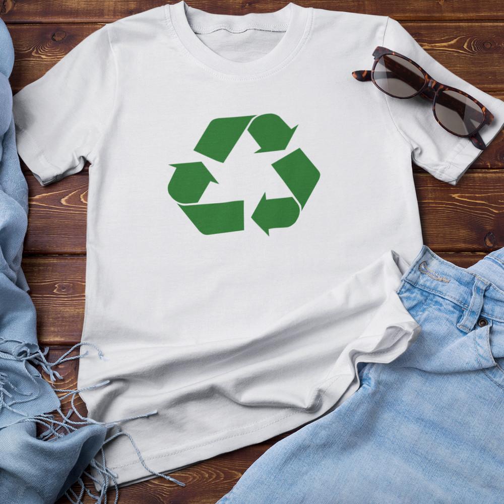 RECYCLE LOGO T-SHIRT - global warming theory bang big environment net zero Unisex T-Shirt XXXXL