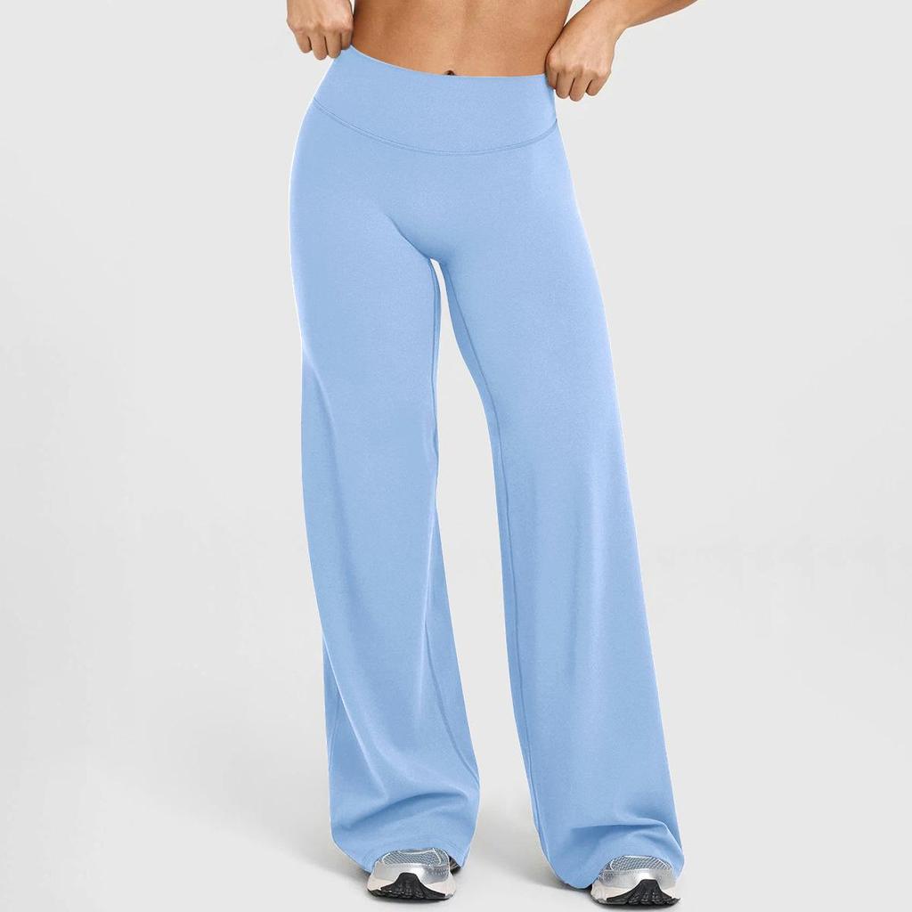 Women's High-Waist Flare Yoga Pants - No Embarrassment Line, Loose Fit for Outdoor Sports